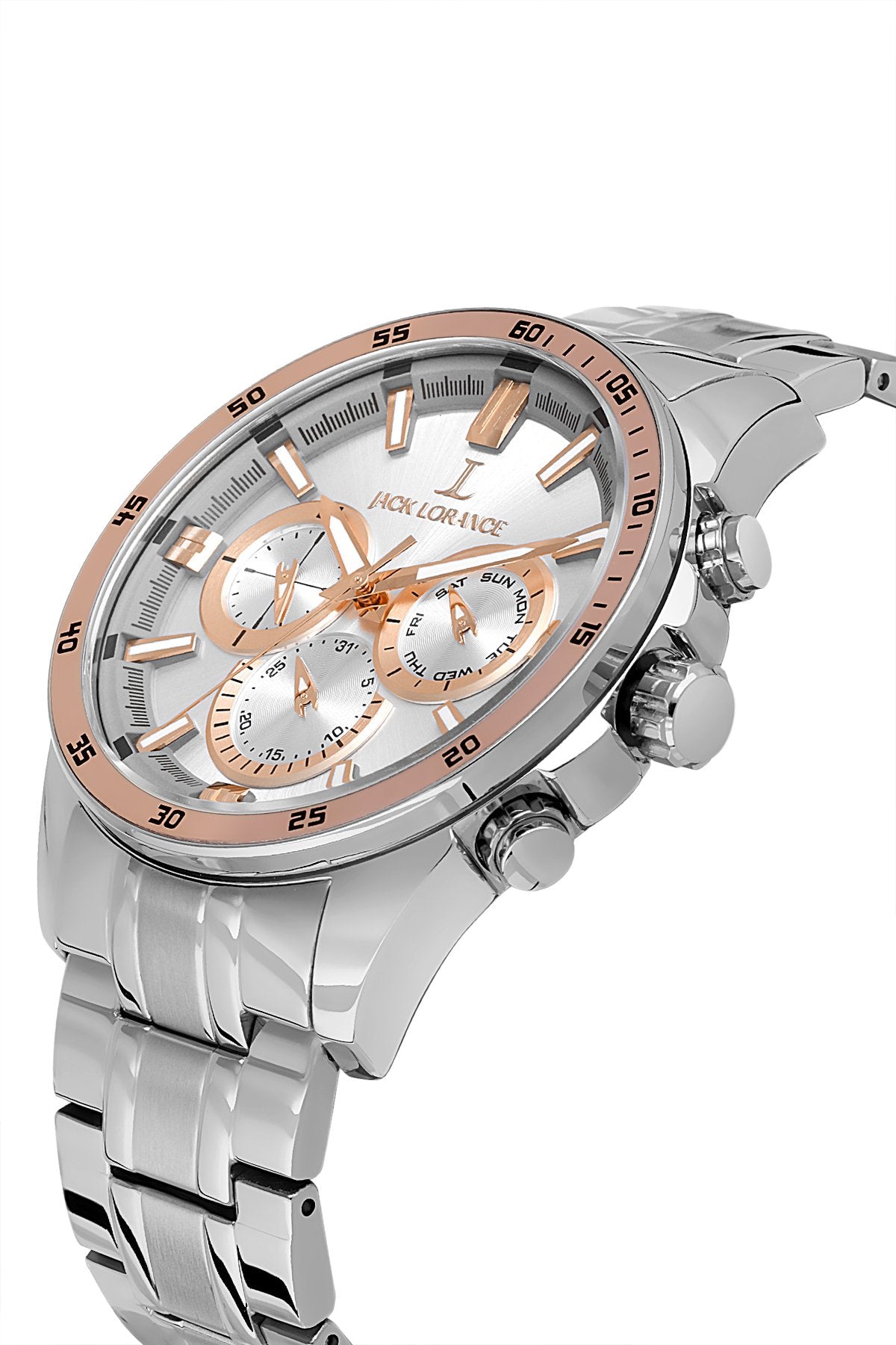 JLB0199104  Gümüş & Rose  Çelik Kordon Erkek Kol Saati