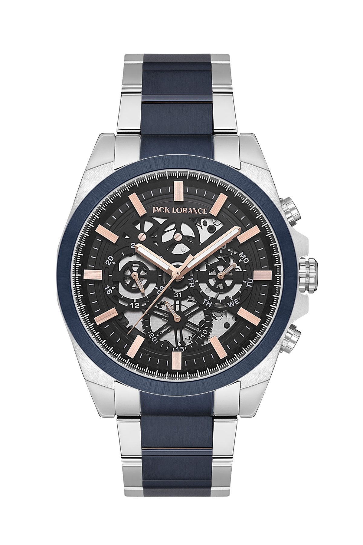 JLS0223305  Siyah & Gümüş & Lacivert  Çelik Erkek Kol Saati