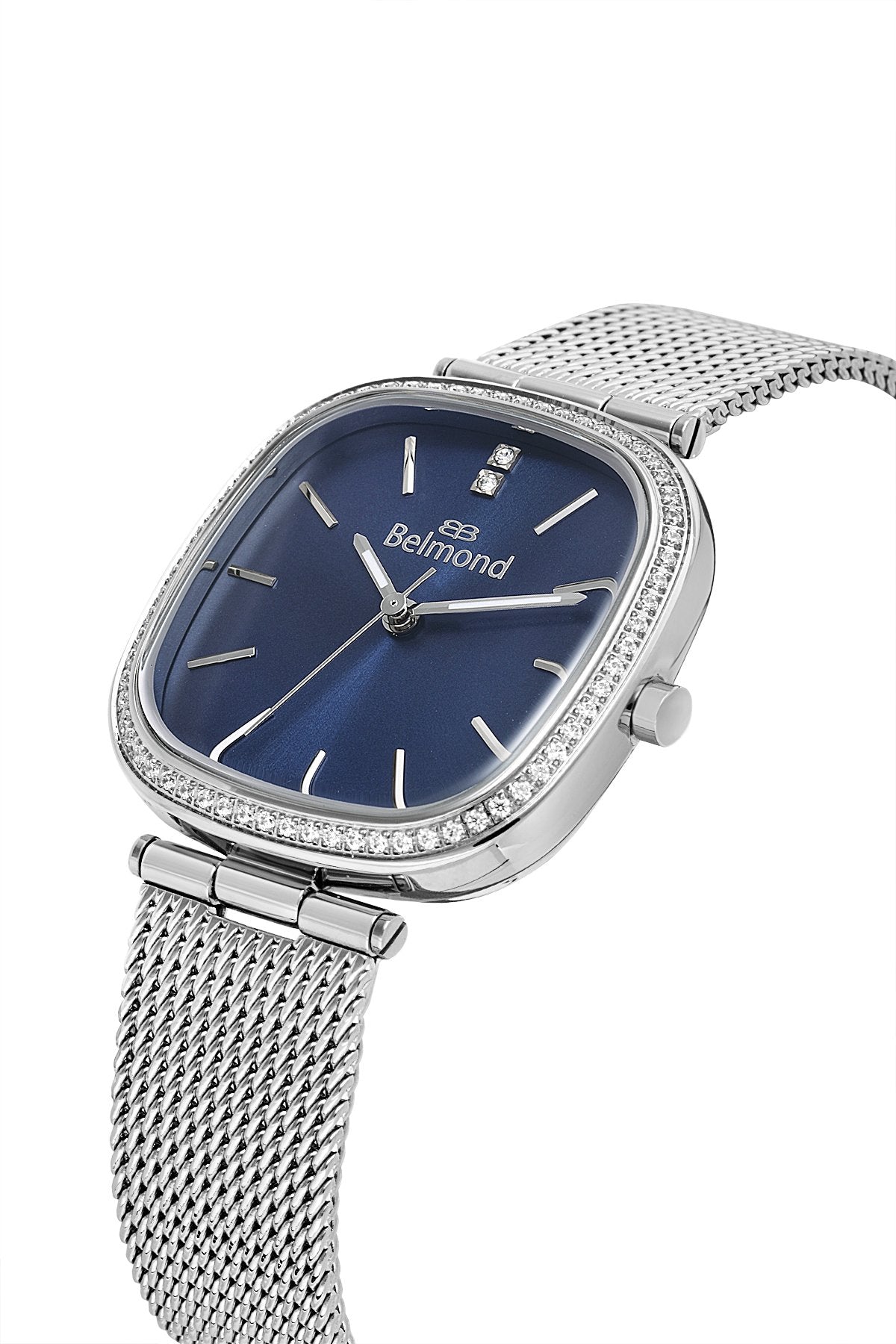 SRL1154.390 Gümüş & Lacivert Çelik Kordon Kadın Kol Saati