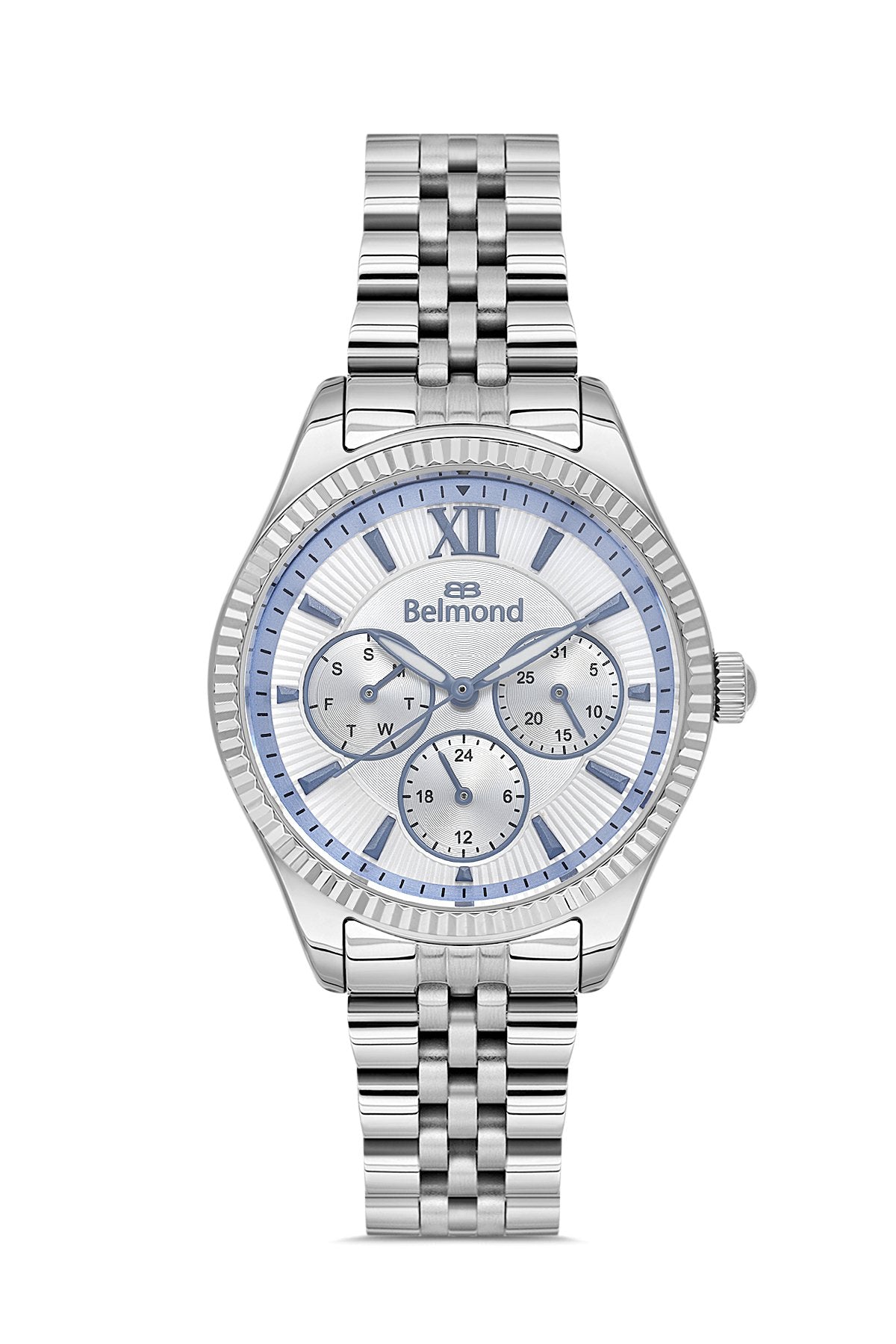 SRL1142.330 Mavi & Beyaz Çelik Kordon Kadın Kol Saati