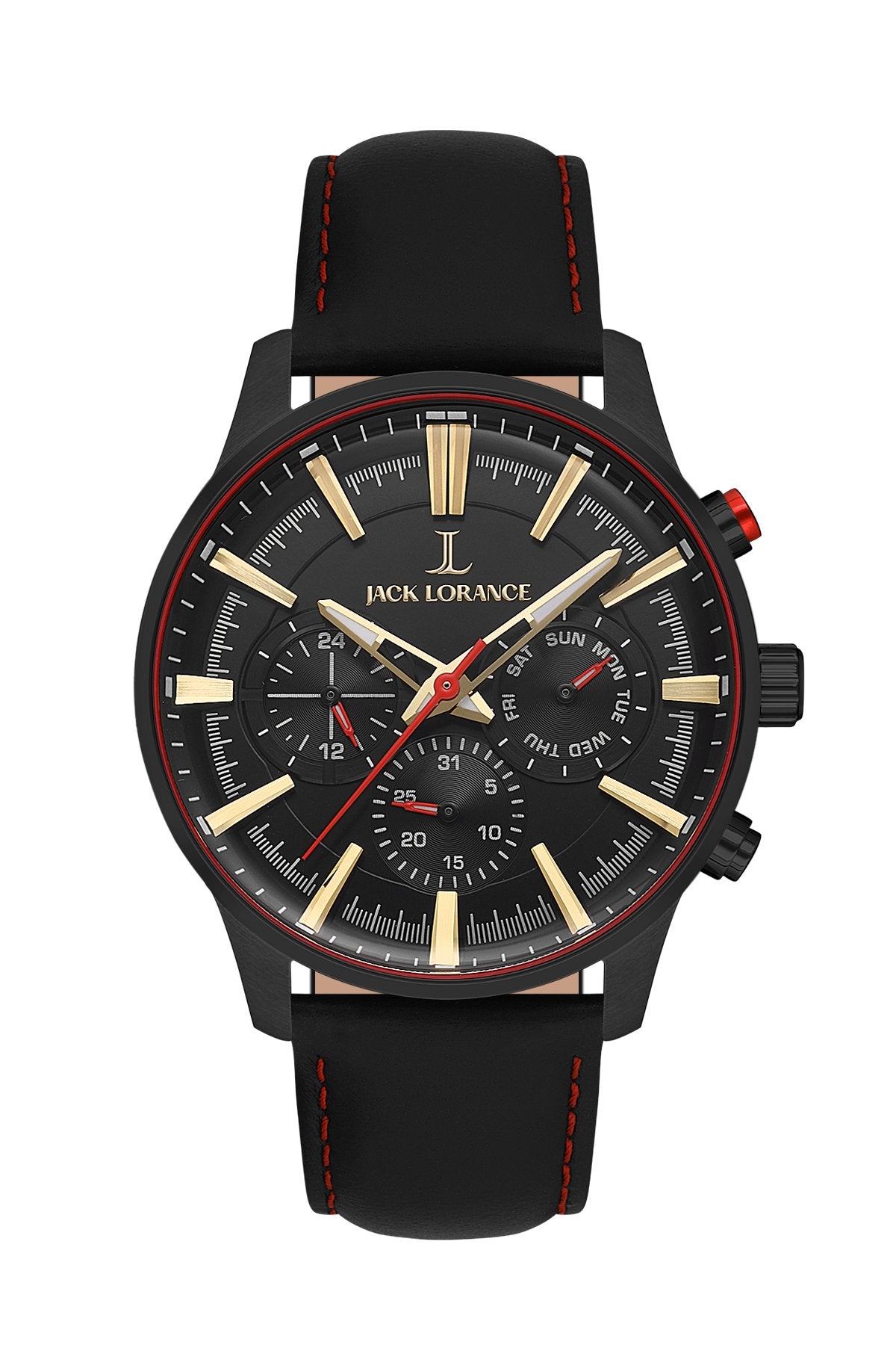 JLS0405903  Siyah & Kırmızı  Çelik Erkek Kol Saati