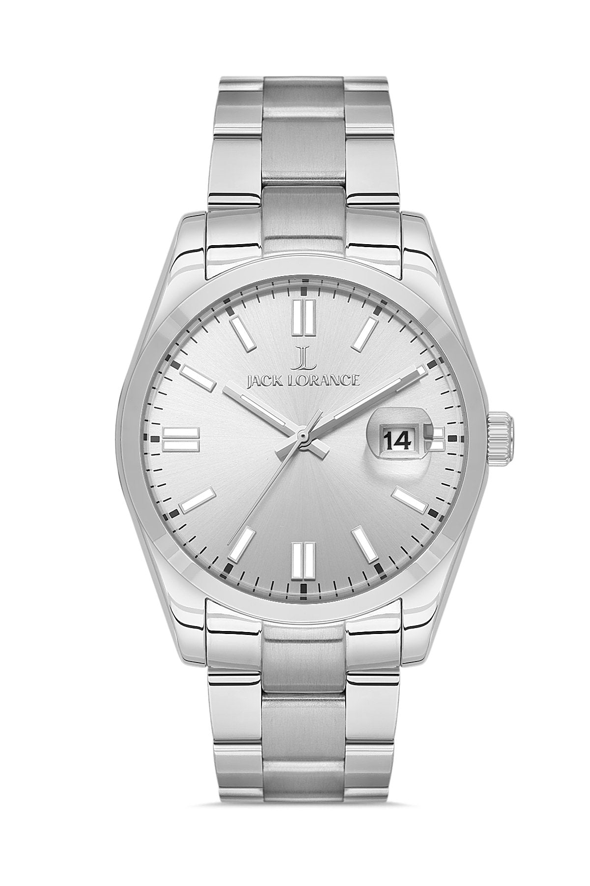 JL.G1152705  Beyaz & Gümüş  Çelik Erkek Kol Saati