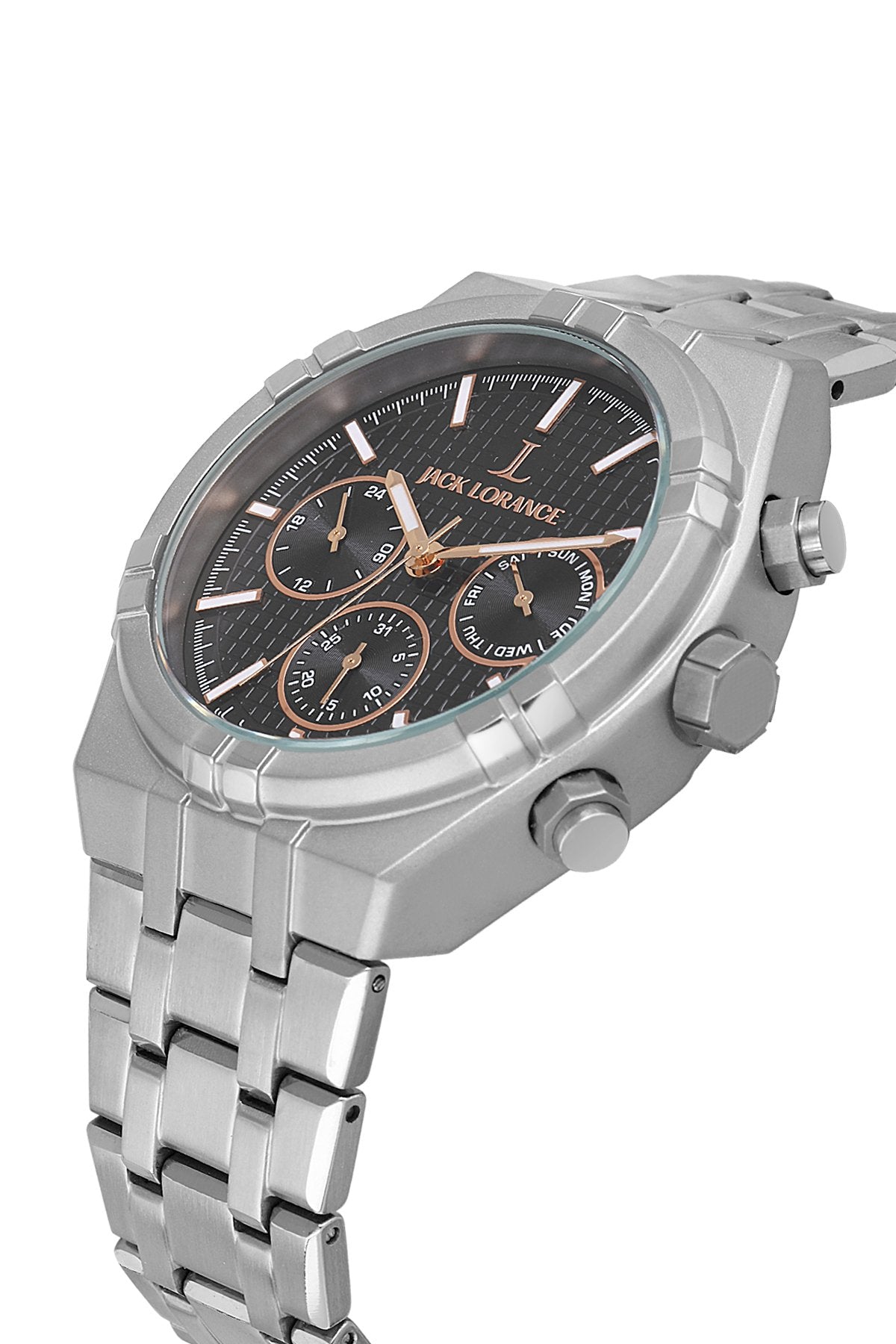 JL.G1155203 Siyah & Rose Titanyum  Erkek Kol Saati